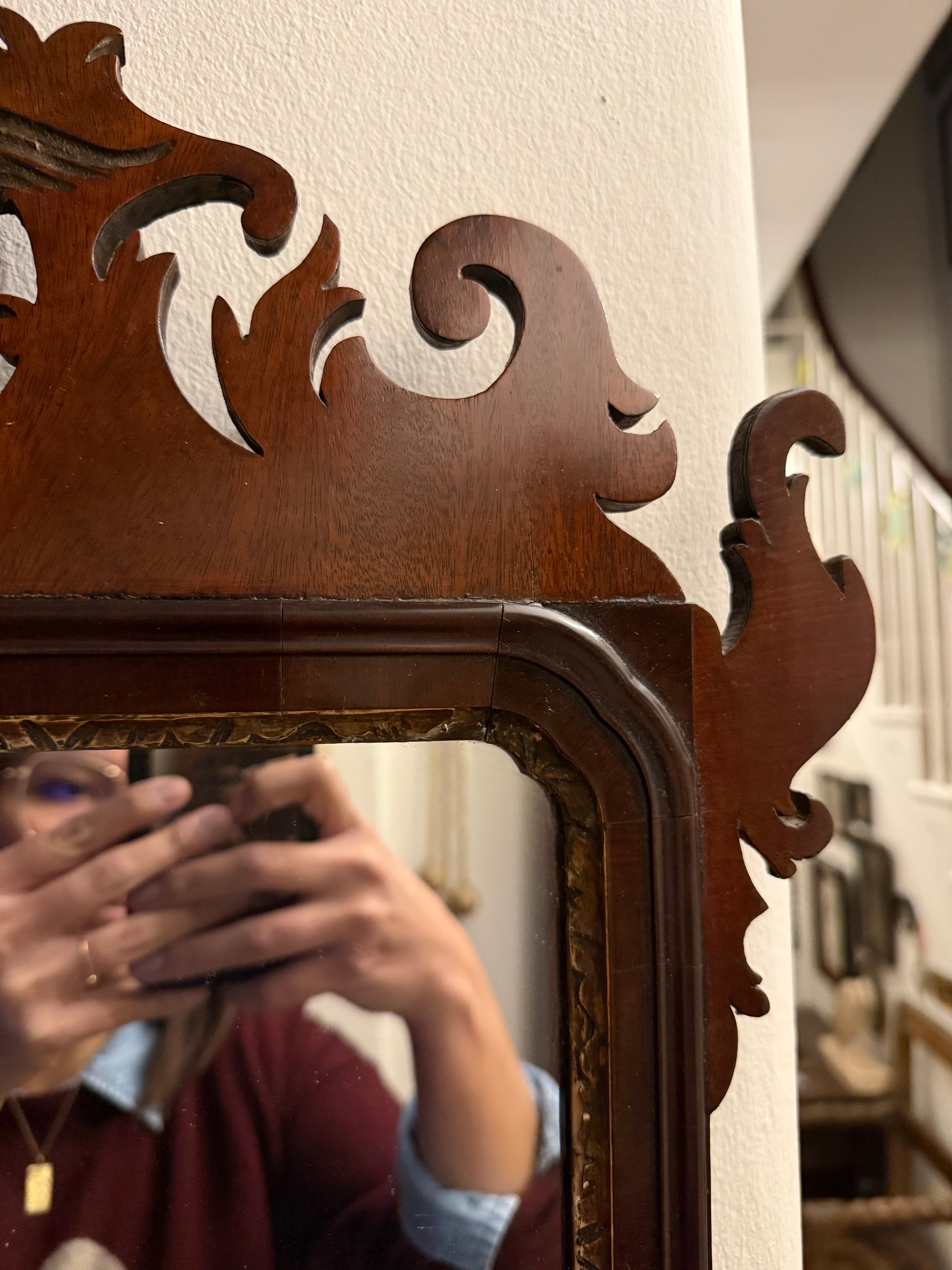 George III original ho ho bird fretwork mirror