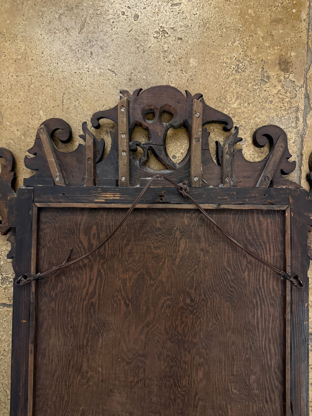 George III original ho ho bird fretwork mirror