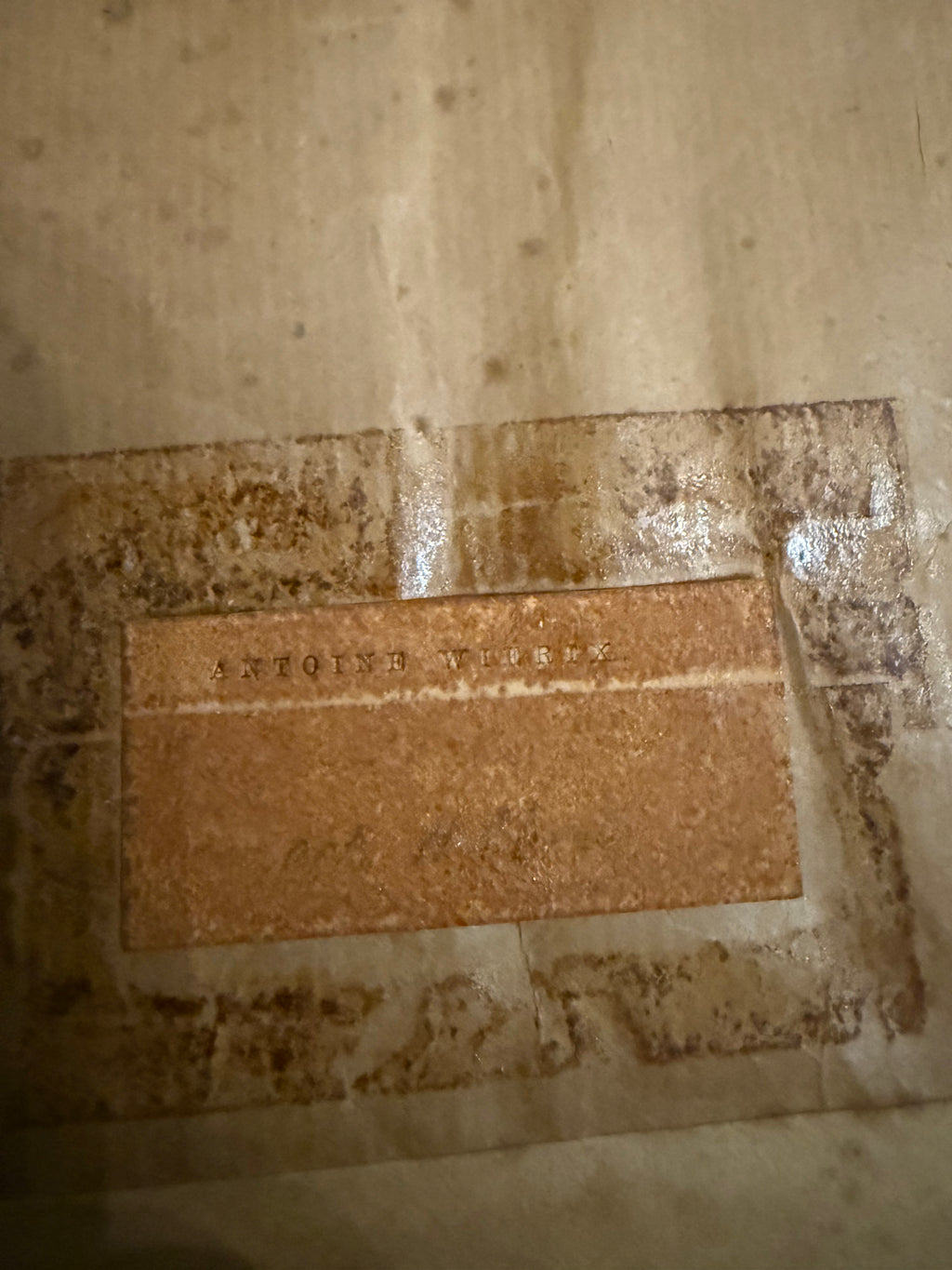 Antique Old Master engraving of Thomas More by Antony Weirx circa 1620 in satinwood frame