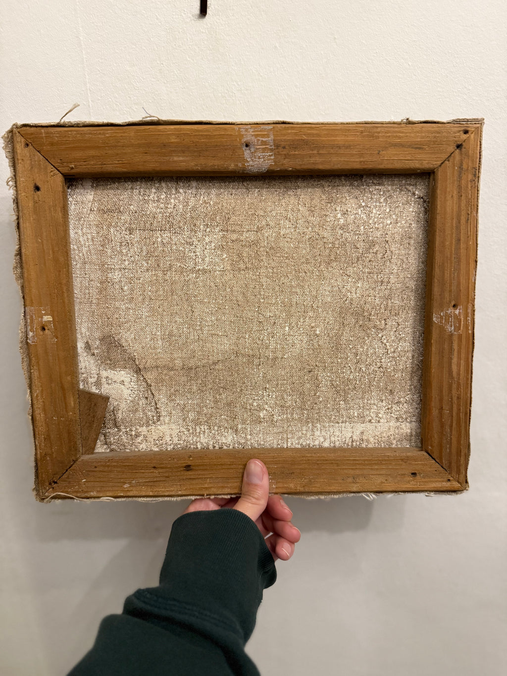 Sheep: naive oil on canvas painting