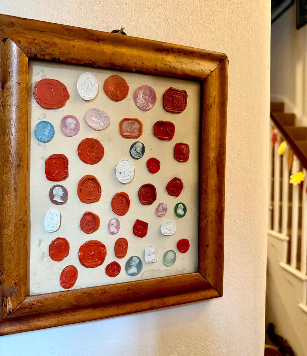 Antique Grand Tour collection of seals and intaglios