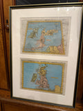 Pair of circa 1561 Ruscelli Maps, including Anglia Et Hiberna Nova and Tabula Europe