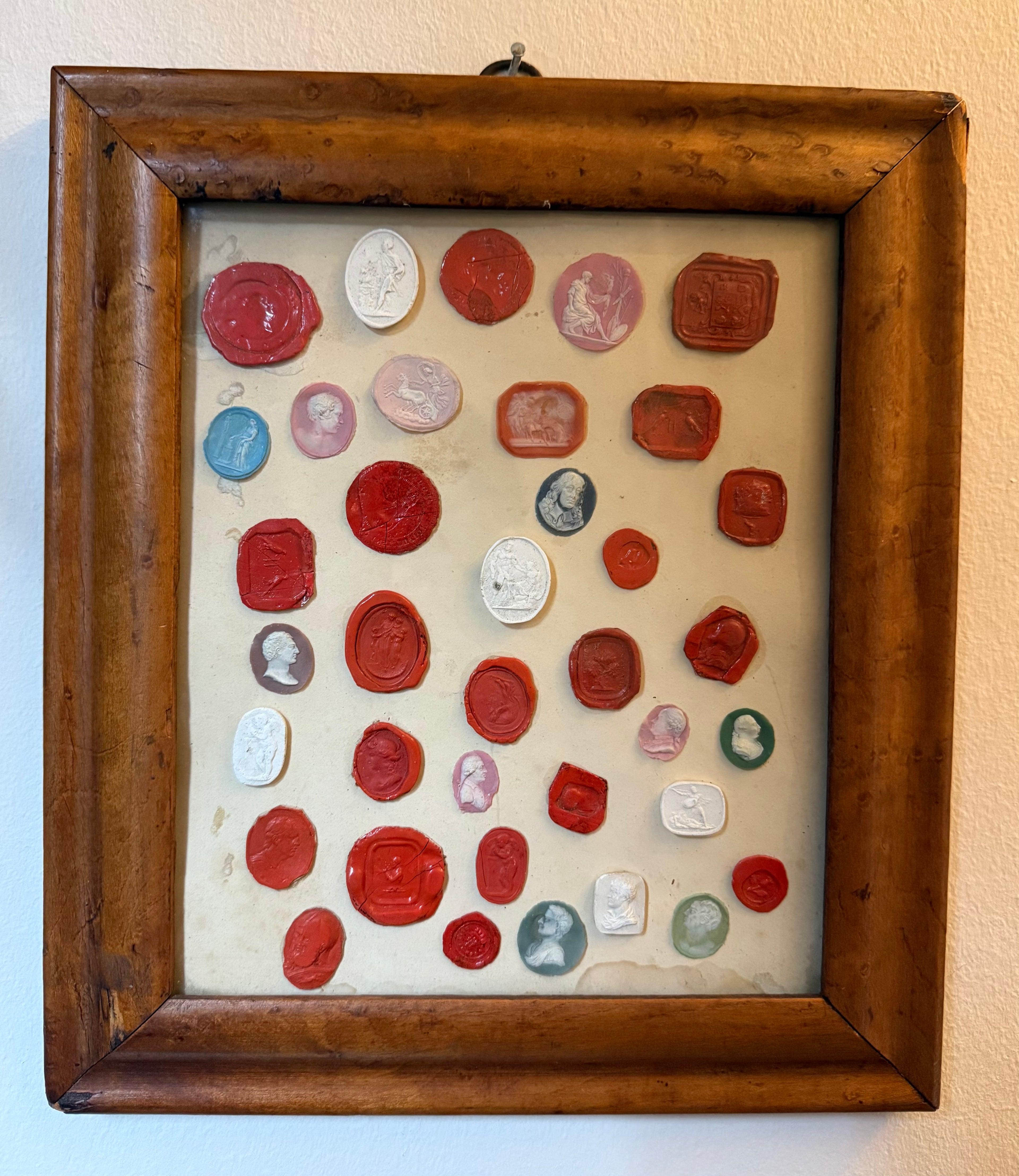 Antique Grand Tour collection of seals and intaglios