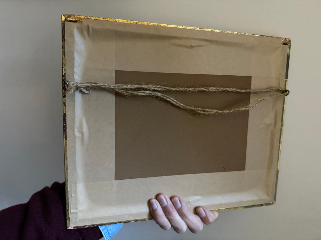 18th century ink and wash of deer