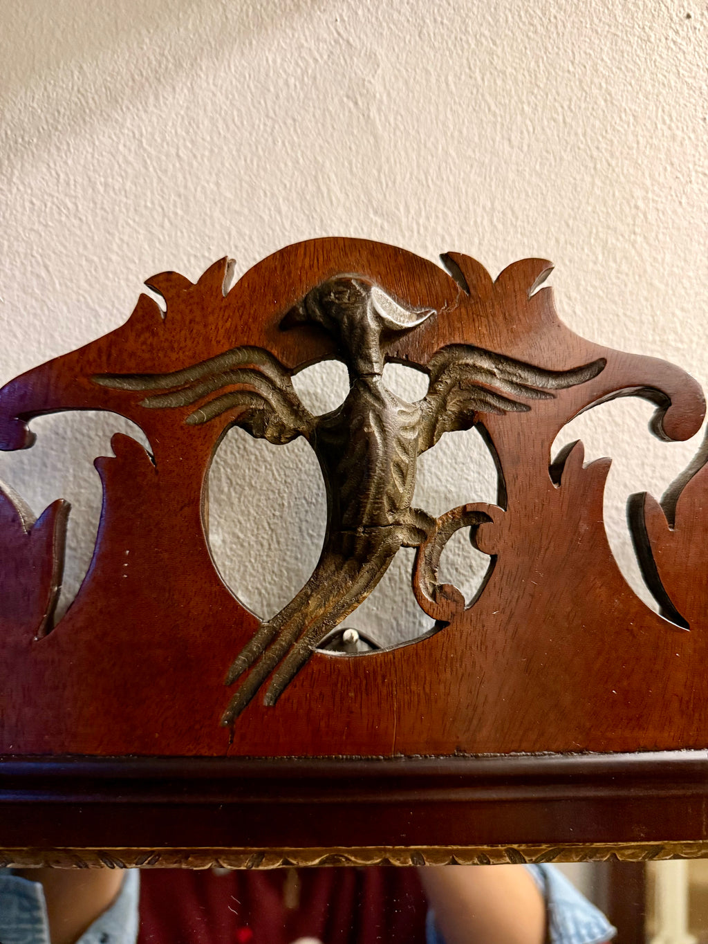 George III original ho ho bird fretwork mirror