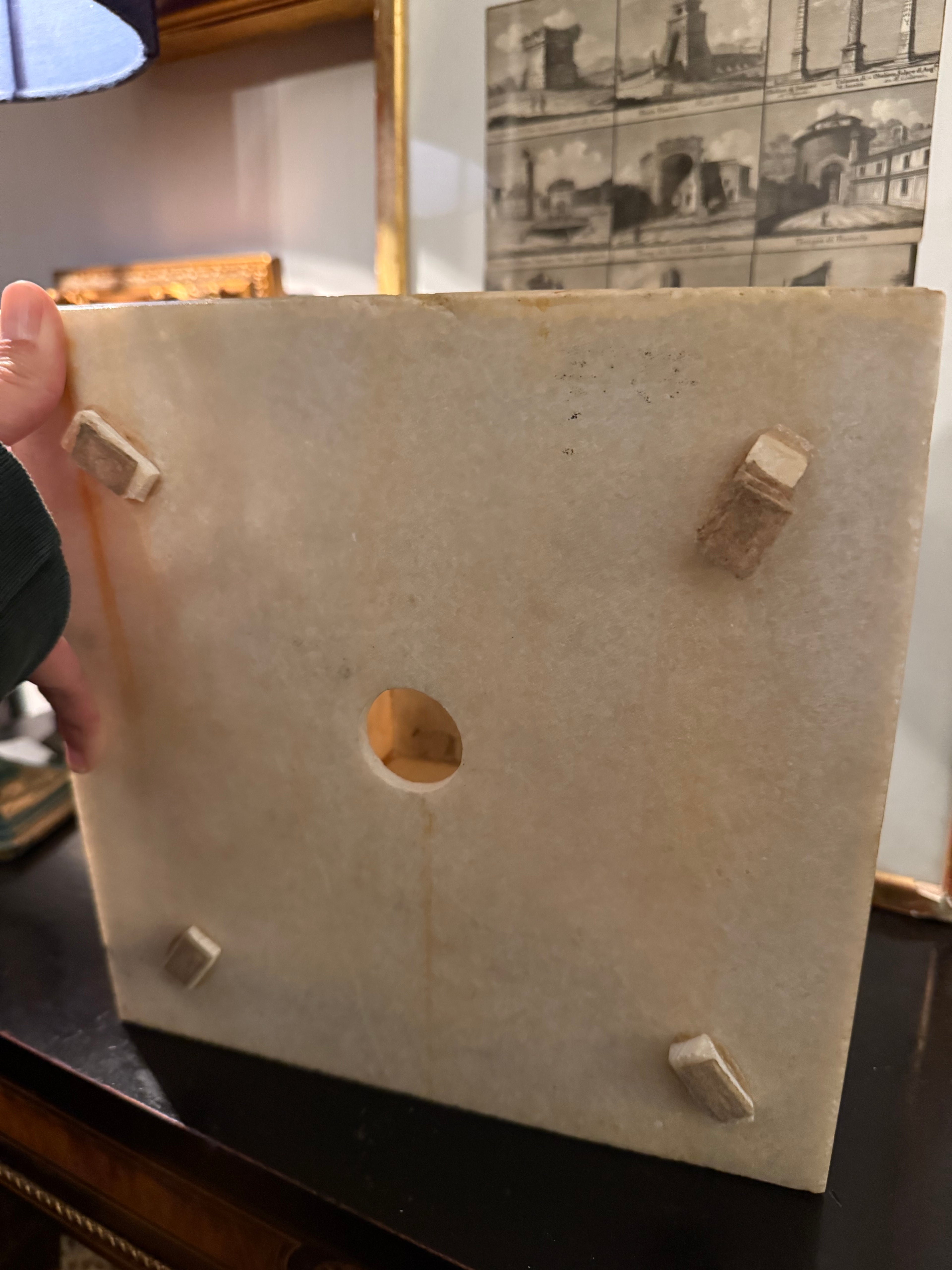 Miniature scale alabaster model of the Taj Mahal