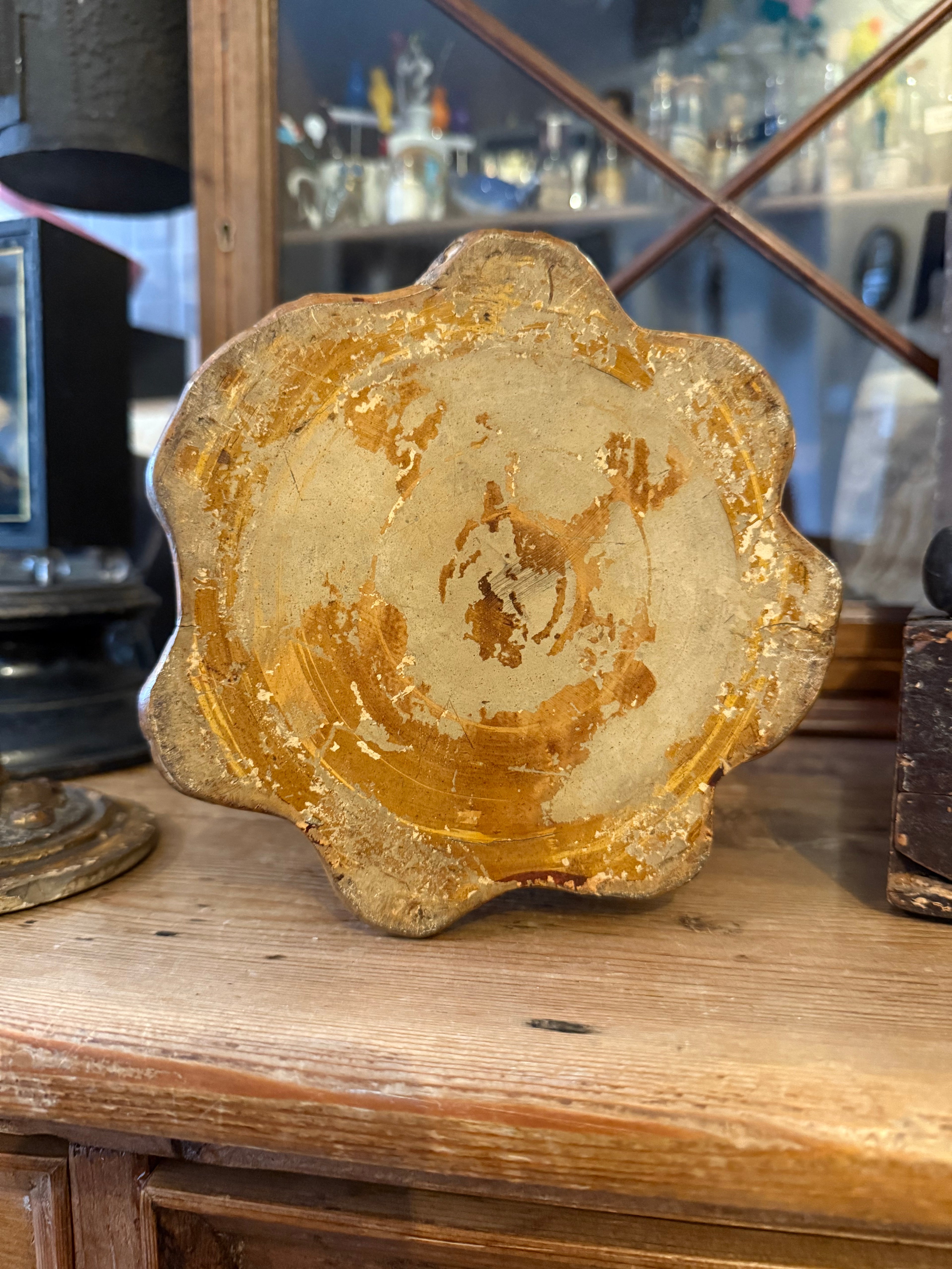 19th century ceramic faux bois tobacco canister