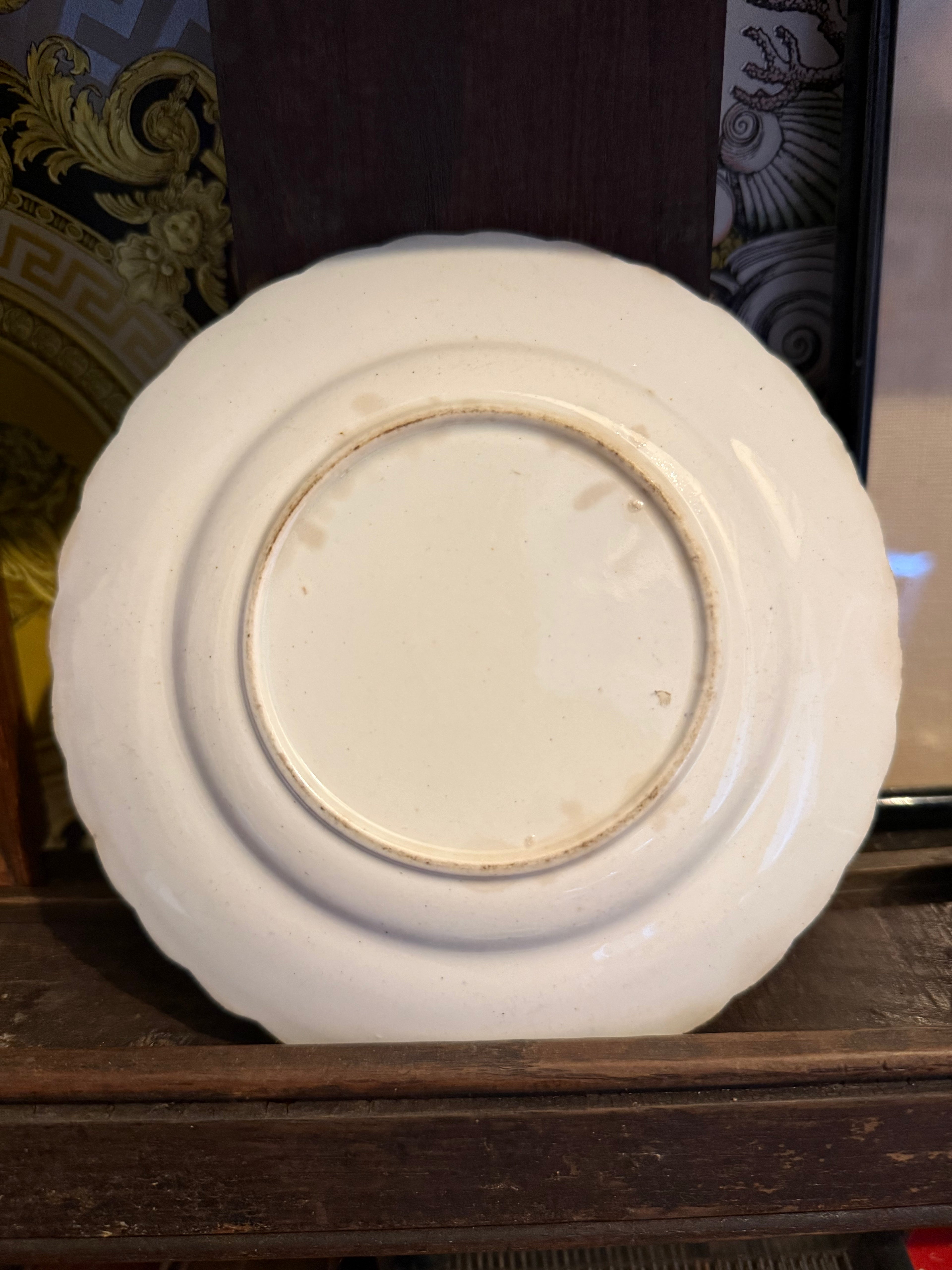 Rare early 19th century Staffordshire pearl ware parrot plate