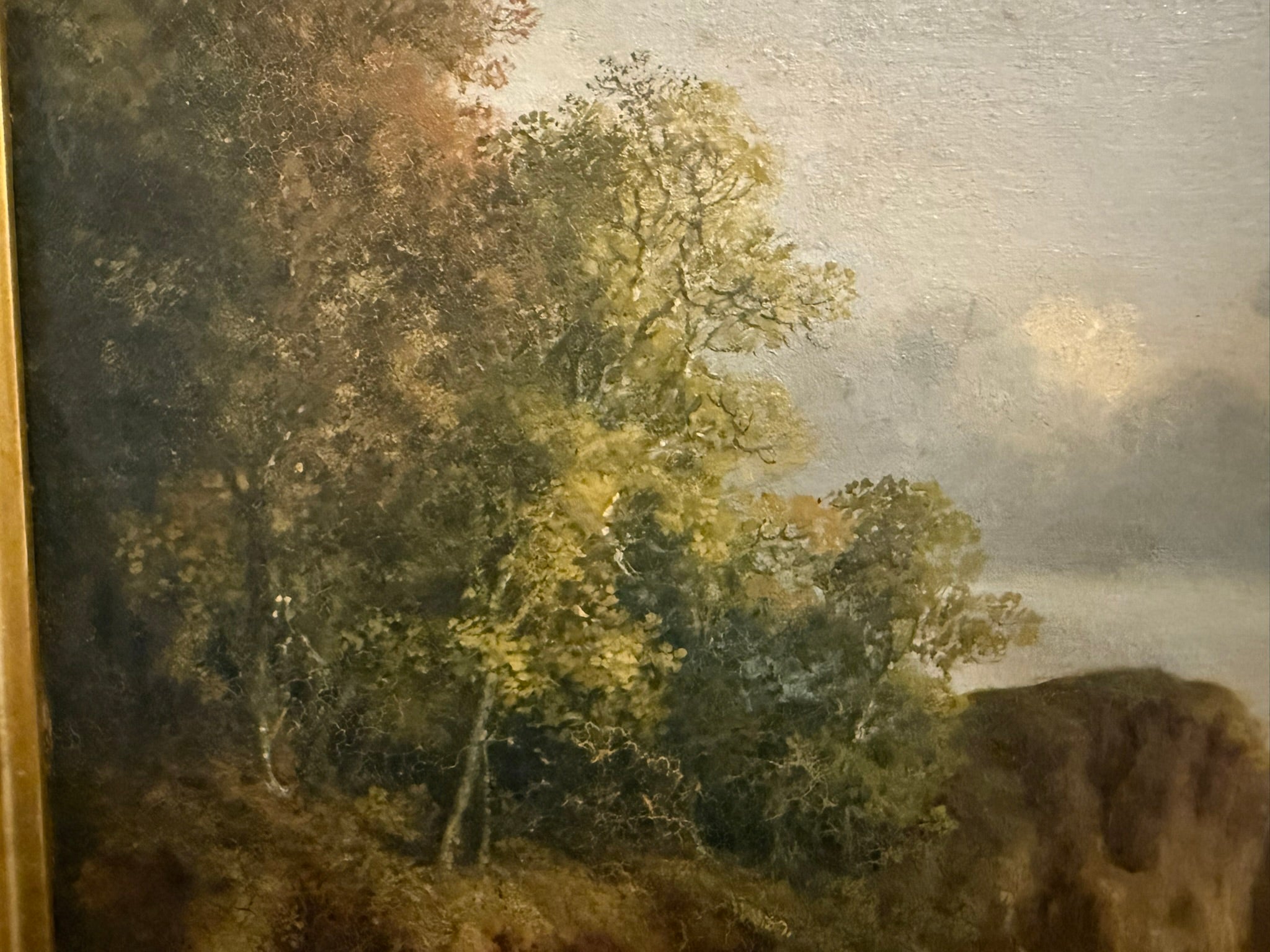 Early 19th century oil on board of Norfolk Sand Pit