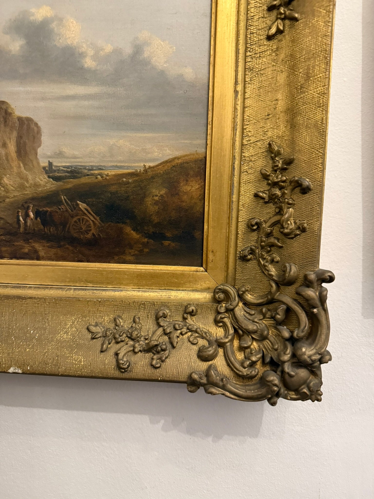 Early 19th century oil on board of Norfolk Sand Pit