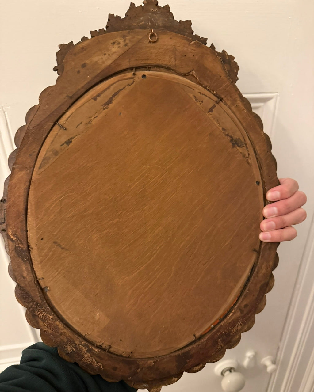 Rare and unique 18th or 19th century fretwork inlaid mirror