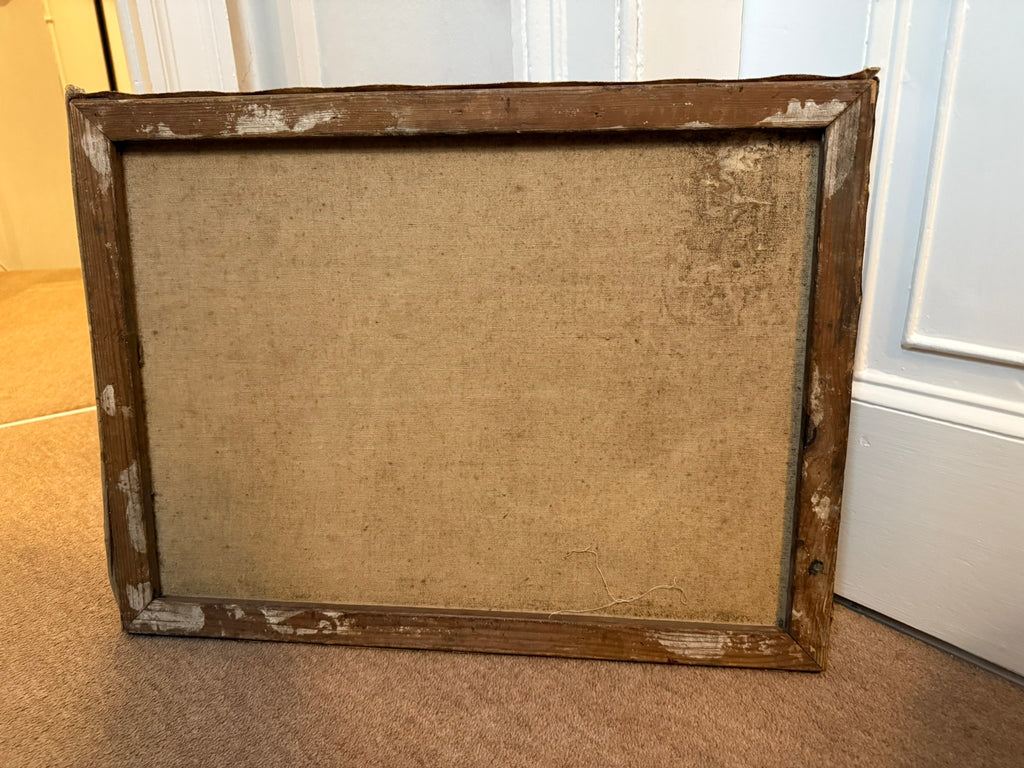 Mid century oil on canvas landscape painting